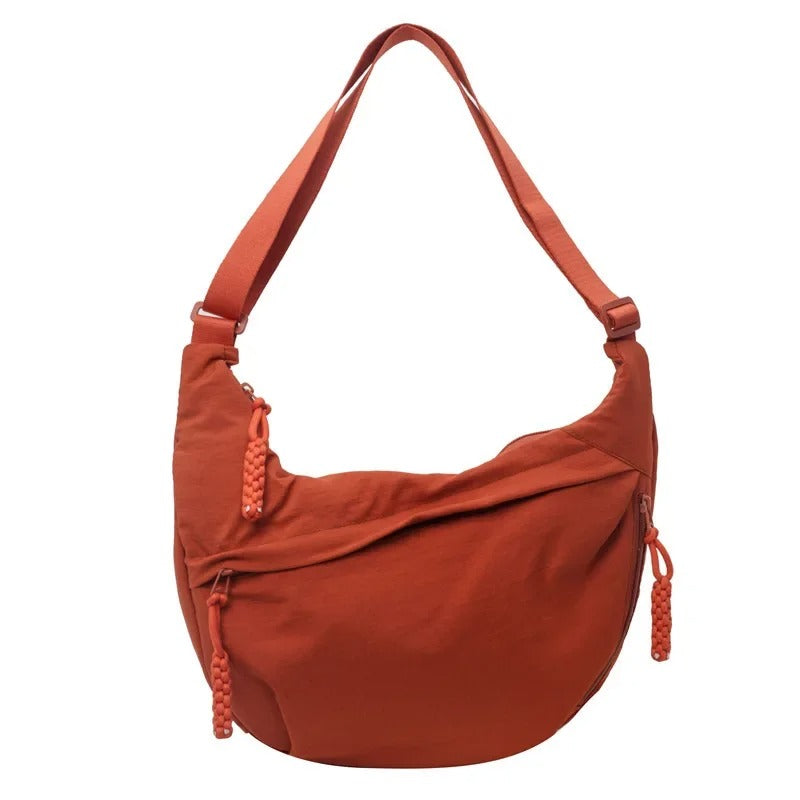 Simple Nylon Women’s Shoulder Bag – Large Capacity Crossbody & Messenger Bag for Daily Use