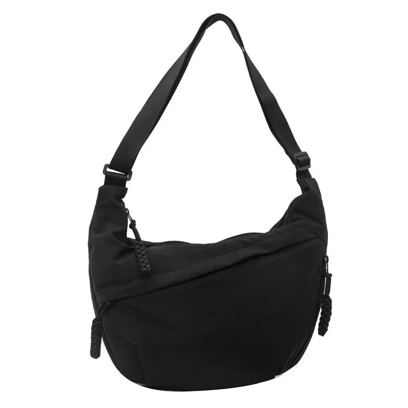 Simple Nylon Women’s Shoulder Bag – Large Capacity Crossbody & Messenger Bag for Daily Use