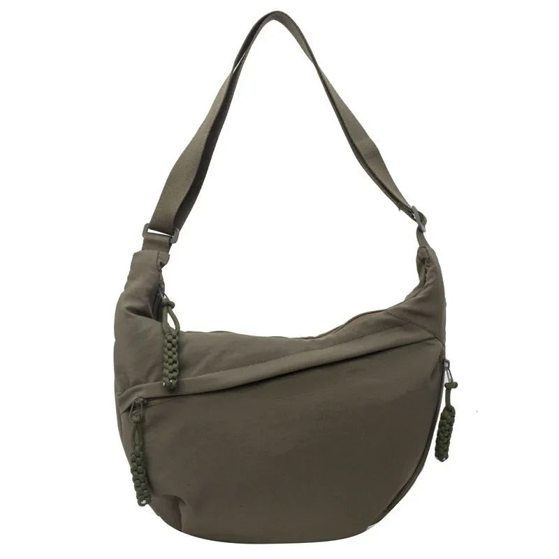 Simple Nylon Women’s Shoulder Bag – Large Capacity Crossbody & Messenger Bag for Daily Use